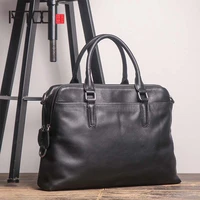 aetoo new high quality briefcase mens leather laptop bag top layer leather casual shoulder diagonal large business briefcase