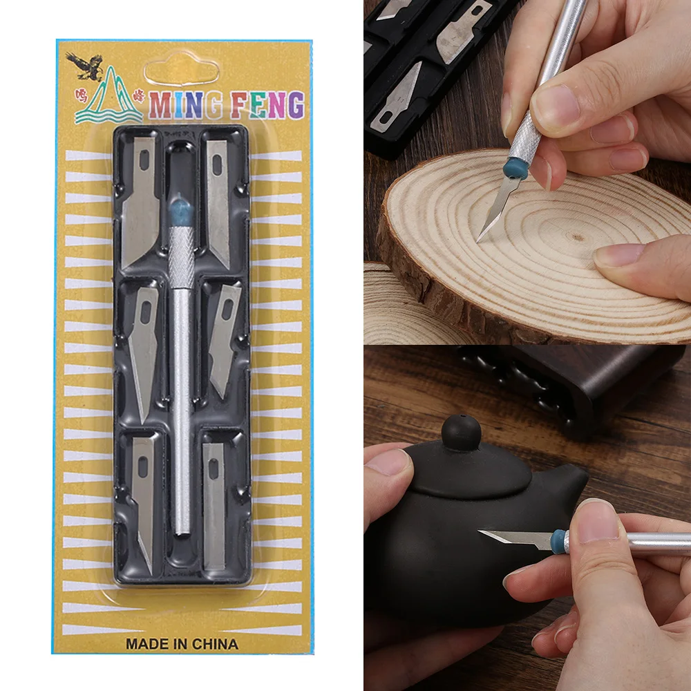 7 шт./компл. популярная многофункциональная полимерная глина резьба по лезвию