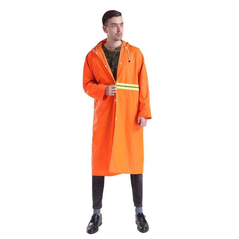 

Fashion Raincoat Men Rain Jacket Motorcycle Bike Adult Walking Reflective Rain Coat