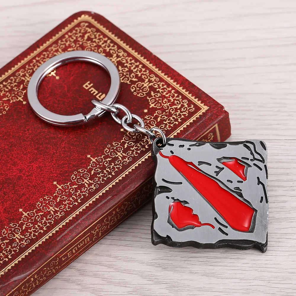 DOTA 2 Alloy badge Keychain Key ring for Men and Women Bag Purse Charm Jewelry Car chian Pendant | Chains