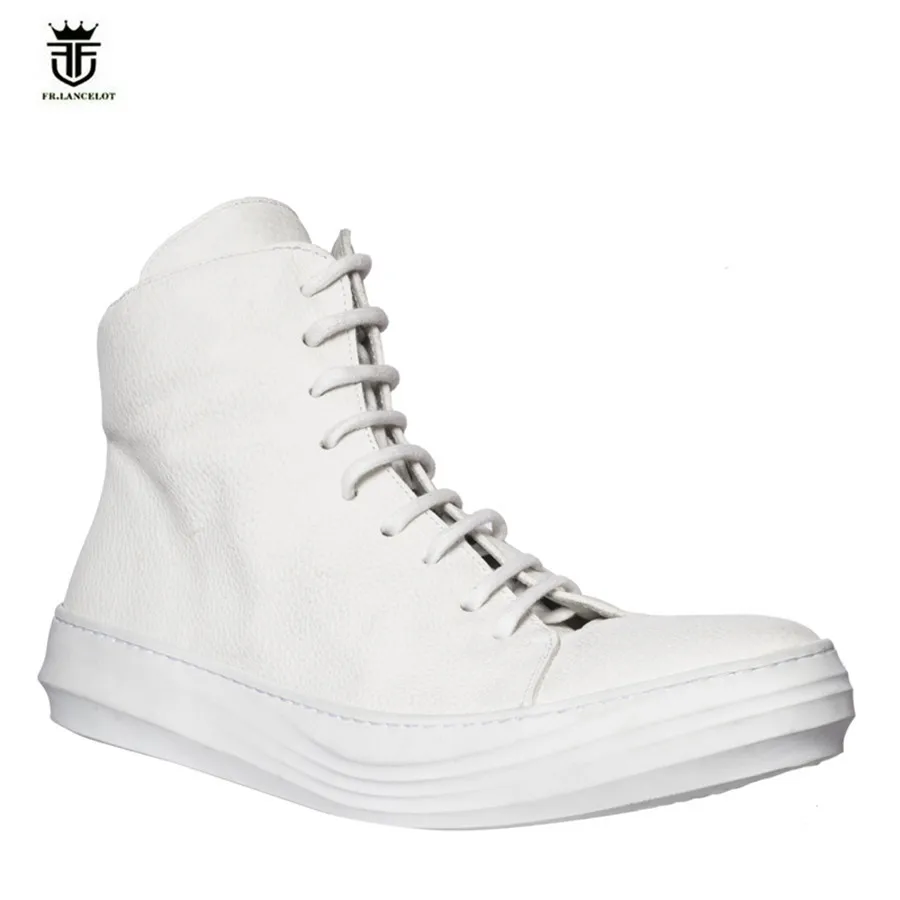 Мужские Винтажные ботинки ручной работы красные из натуральной воловьей кожи на