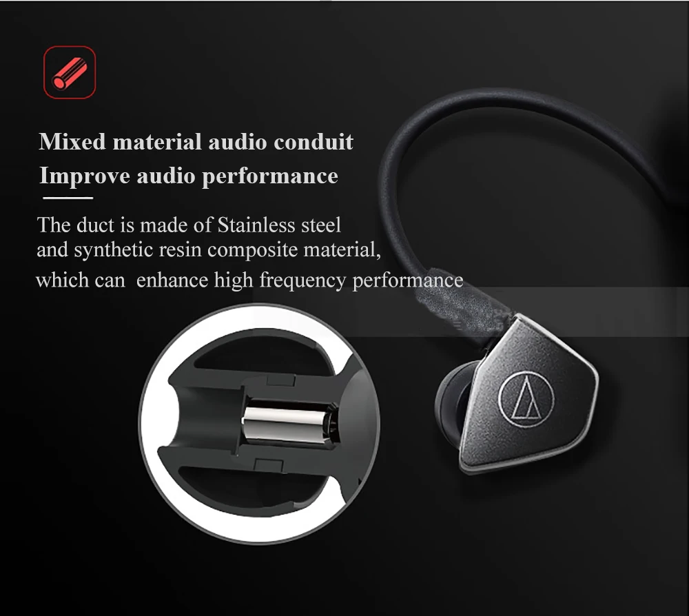 Оригинальная аудиотехника ATH-LS70iS проводные наушники Hifi двойные динамические наушники-вкладыши Наушники контролировать спортивный микрофон с дистанционным управлением