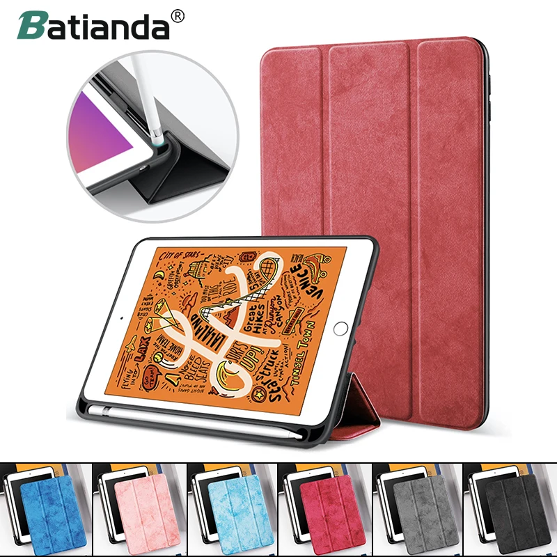 10 5 оригинальный складной кожаный чехол Batianda для iPad Pro 2017 с функцией подставки и
