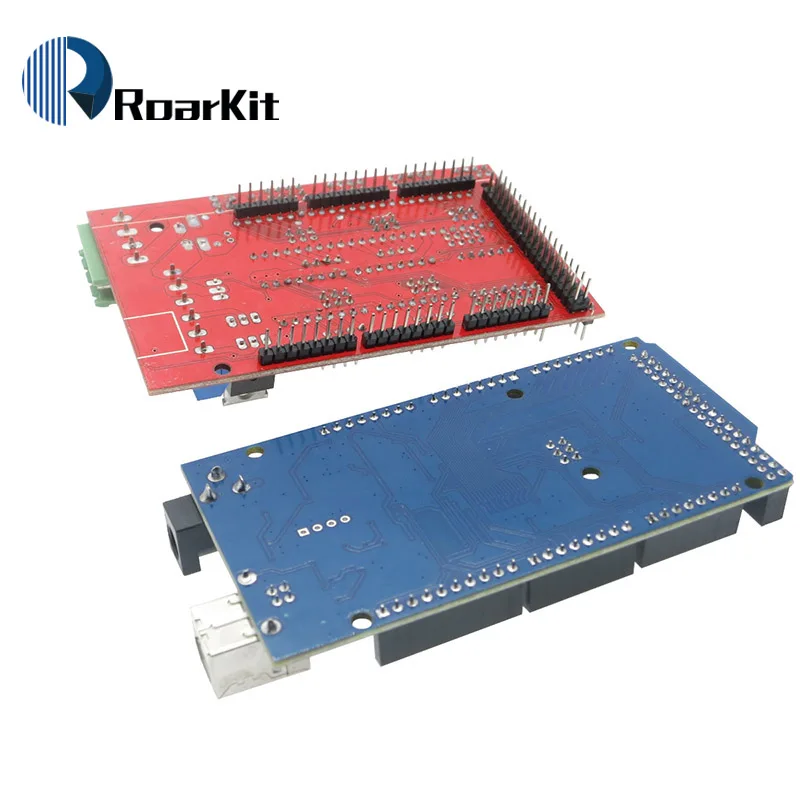 1 шт. Mega 2560 R3 Mega2560 REV3+ 1 шт. RAMPS 1,4 контроллер для 3d принтера для arduino комплект Reprap MendelPrusa