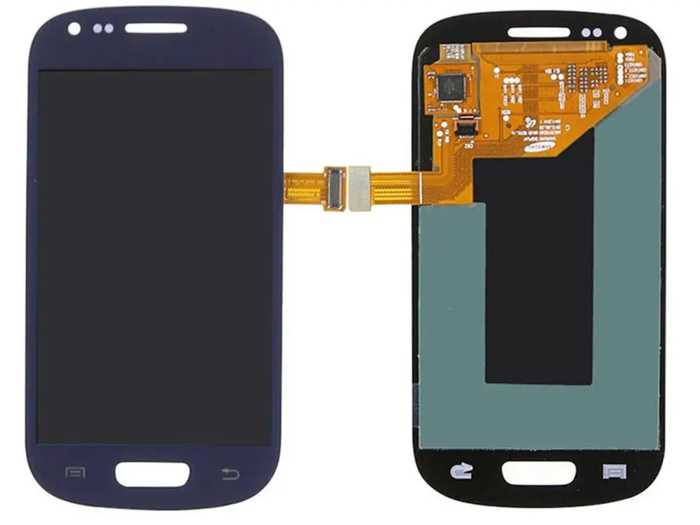 Blue No Frame Супер AMOLED 4,0 ''ЖК-дисплей для SAMSUNG GALAXY S3 Mini i8190 i8190N i8195 ЖК-дисплей кодирующий преобразователь сенсорного экрана в сборе рамка - Цвет: Blue No Frame