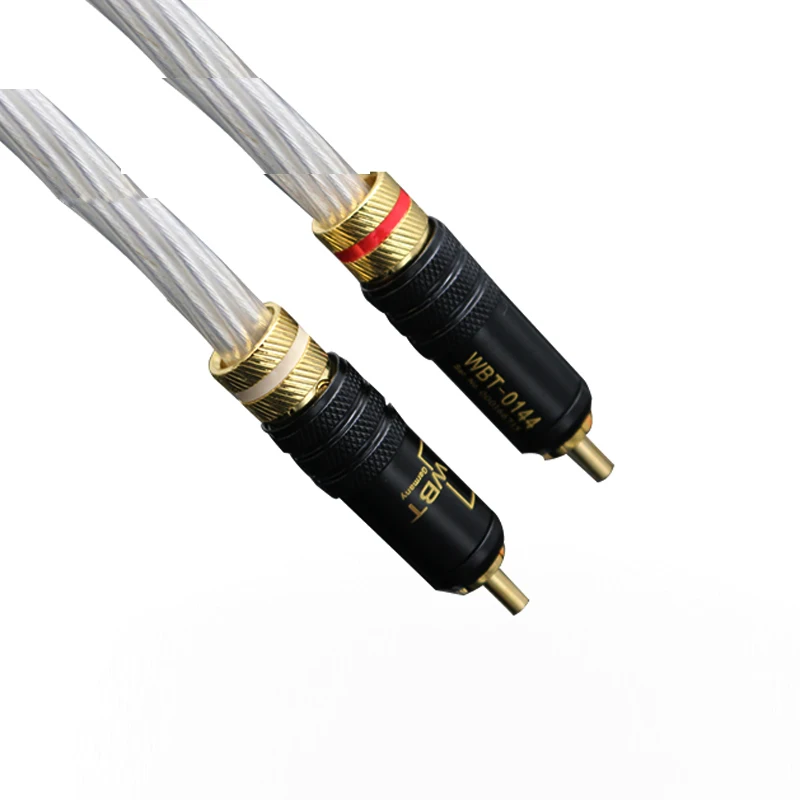 Audiocrast 7N PHOCC Чистая медь посеребренная с WBT0144 RCA разъем | Электроника