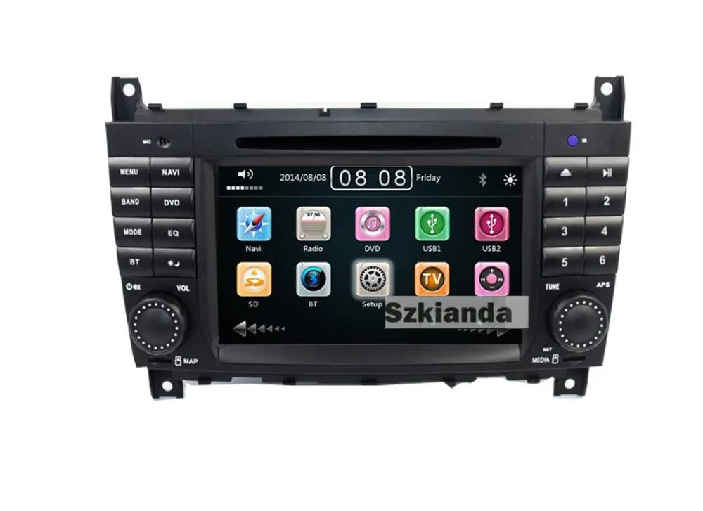 7 дюймов 2 Din Автомобильный dvd-плеер для Mercedes-Benz W203 W209vW169 W219 a-класс A160 c-clas C180 C200 CLK200 CLK350 радио gps BT