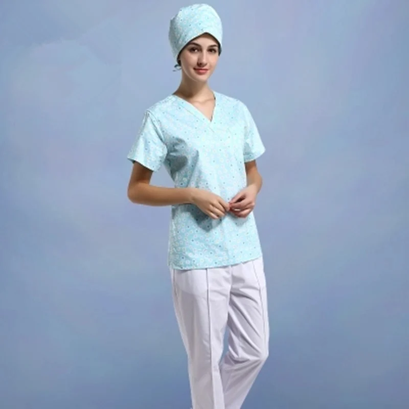 Женская одежда для мытья рук с коротким рукавом Раздельный костюм изолирующий
