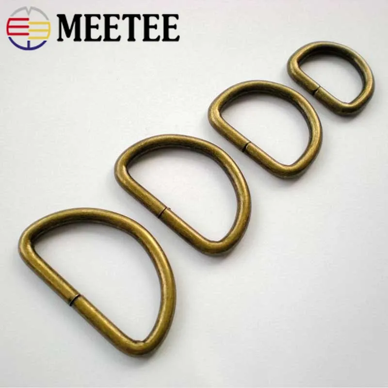 Meetee 5 шт. латунь ползунки Tri-скользит ремень с пряжкой ID20/25/32/38 мм BF208 сумка регулируемое кольцо крюк Аппаратные аксессуары «сделай сам»