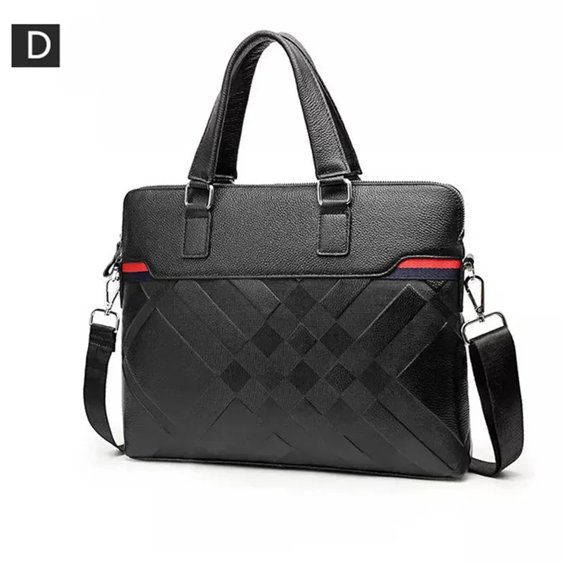 Высококачественная кожаная сумка для ноутбука 14 дюймов, мужская сумка Bolsa Pasta Executiva, сумка для ноутбука Bolsa Computador, кожаная сумка для ноутбука, деловая сумка - Цвет: D