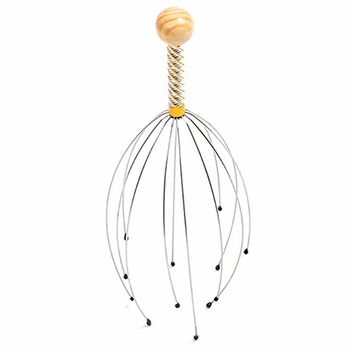 Из Нержавеющей Стали Осьминог головы стимулятор волос для снятия стресса и