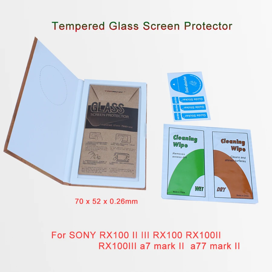 Защитное стекло для ЖК экрана камеры SONY RX100 RX100II RX100III a7 Mark II a77 II|sony screen|screen protector