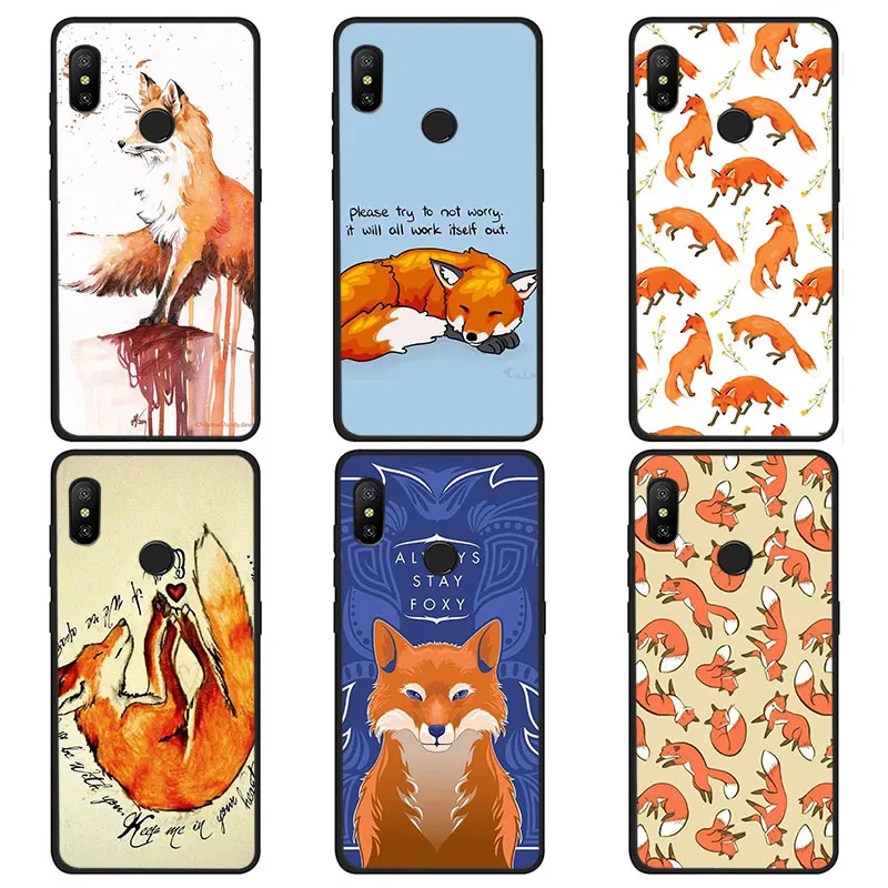 Sly fox Soft TPU Phone Cover for Xiaomi Poco X3 Nfc Mi 8 9 10 SE A2 A3 Lite 6 A1 2s Max 3 F1 9T CC9e pro | Мобильные телефоны и