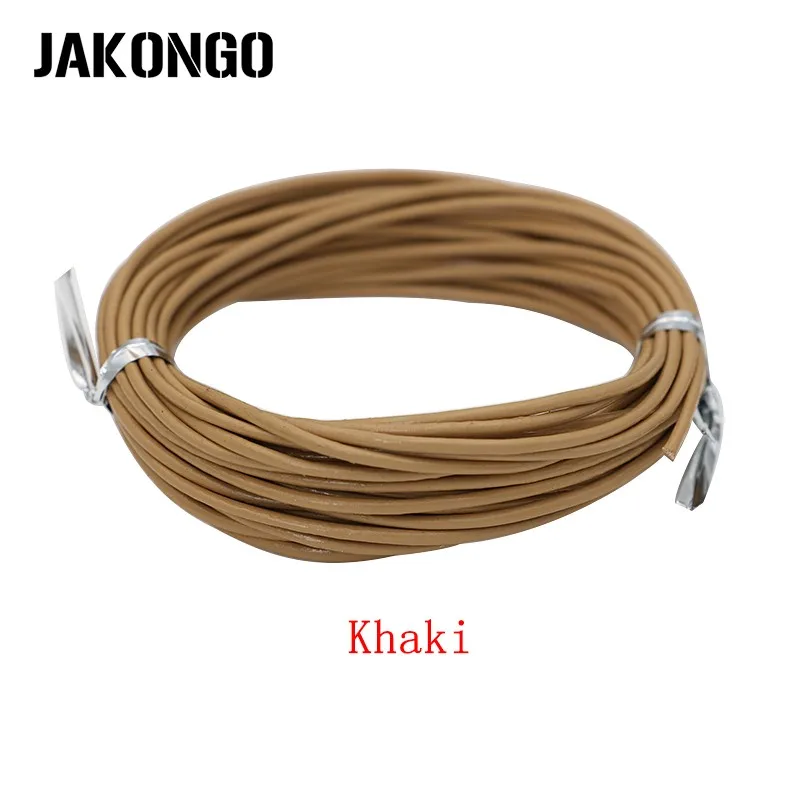 Шнуры из натуральной кожи JAKONGO 1 5 мм м круглая веревка нить для изготовления