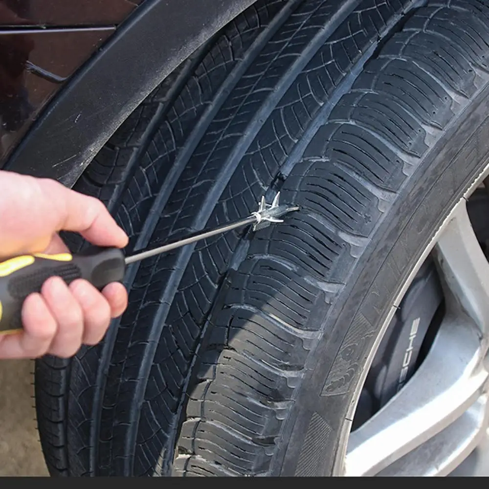 Уход за шинами 2019 Чистка шин автомобиля крюк цинкового сплава голова из