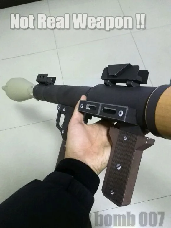 Новинка года, RPG-7, ракета, пусковая установка Bazooka Magazine, 3D бумажный крафт модели, игрушка ручной работы, сделай сам, собранная, косплей, оружие, игрушки