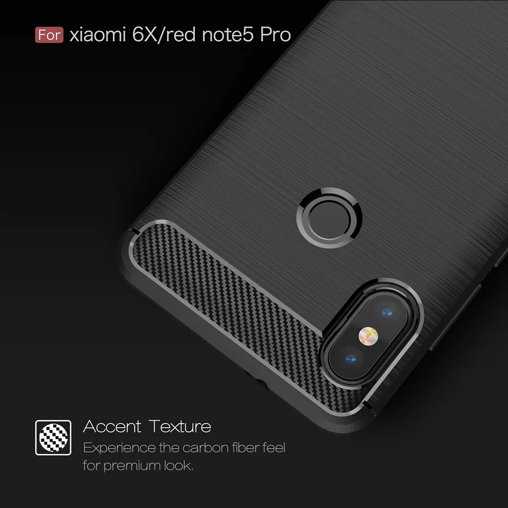 Astubia чехол для Xiaomi Redmi Note 5 Pro силиконовый Евразийского Версия углеродного Волокно