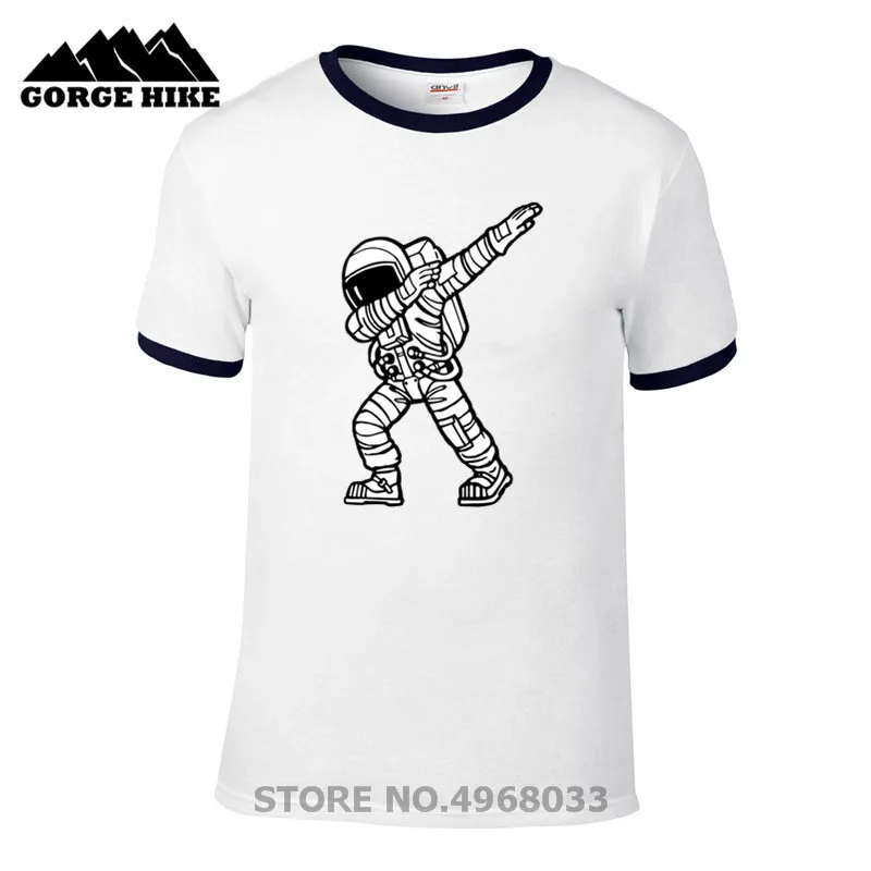 

Selling Summer Men TShirt Dab Dance Astronaut T Shirt Dabbing Astronaut Fashion Cotton Short Sleeve Funny Cool Space Man T-shirt