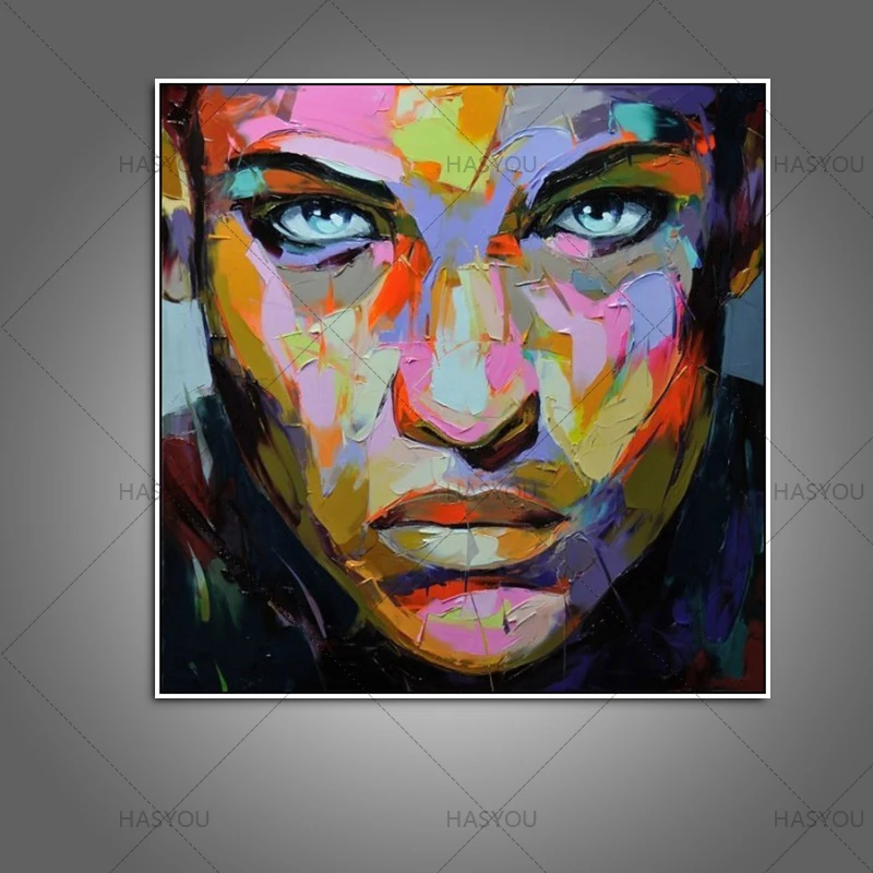 Современное украшение для дома настенная живопись ручная роспись красочное