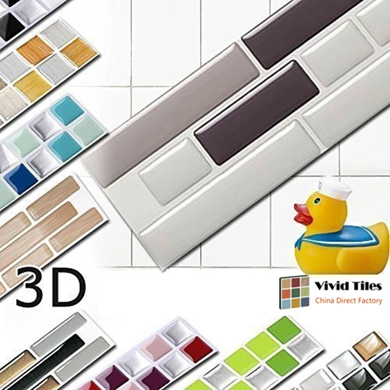 Vividtile самоклеящиеся декоративные обои с эффектом древесины 3d для ванной и кухни