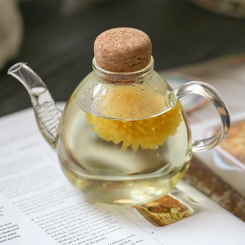 500 мл термостойкий стеклянный цветочный чайный горшок набор кунг-фу пуэр чайные