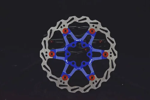 blue 160mm Велосипедный Дисковый Тормоз MTB DH тормозной поплавок плавающие дисковые роторы 160 мм гидрические тормозные колодки поплавок роторы запчасти для велосипеда - Цвет: blue 160mm