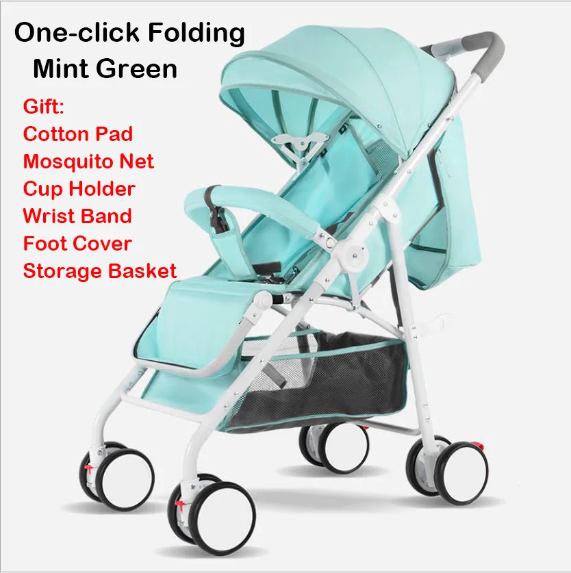 IIILOVEBABY детская коляска 2 в 1 детская коляска Легкая Складная - Цвет: Коричневый