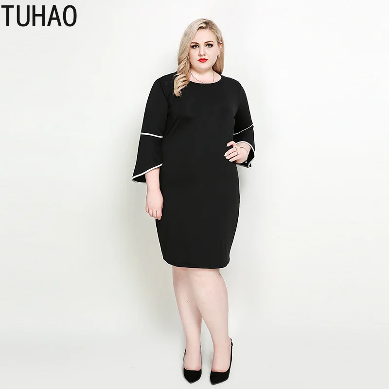 TUHAO весенние элегантные повседневные женские платья большого размера 7XL 6XL 5XL плюс