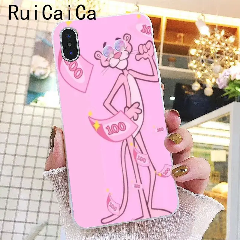 Ruicaica розовый пантера прекрасный мультфильм Мода клиент качество телефона чехол