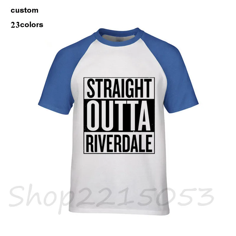 2018 Hot sale Straight Outta Riverdale Men's T-Shirt funny movie tv show cotton t shirts costume logo brand male clothing tshirt | Мужская