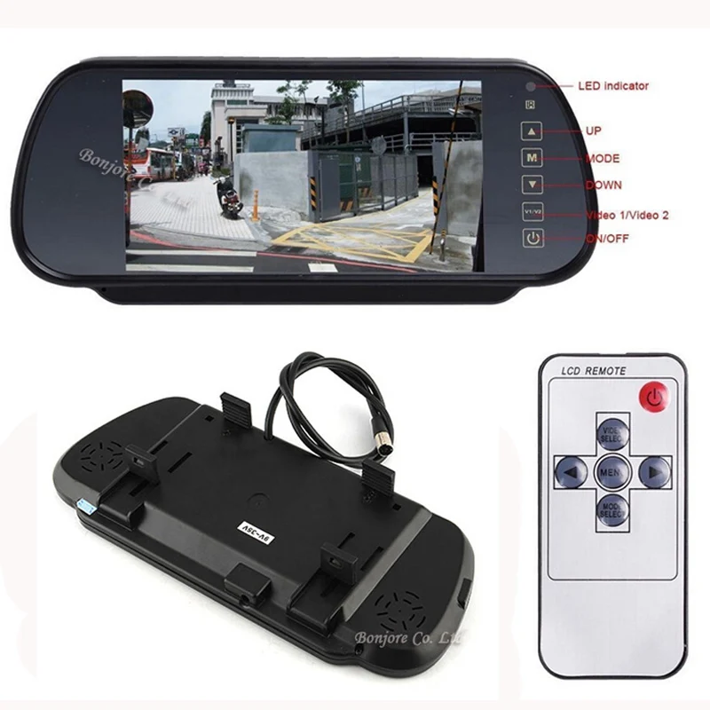 Парктроник 800*480 с высоким разрешением 7-дюймовый автомобильный монитор экран