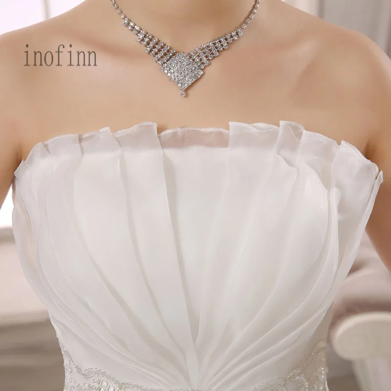 Роскошное бальное платье inofinn свадебное с кружевом винтажное Vestido De Novia Princesa