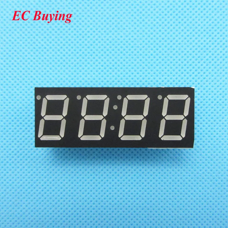 

20pcs 4 bit 4bit Digital Tube Common Anode Positive Digital Tube 0.56" 0.56in. Red LED Display 7 Segment Digit(Clock))