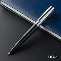 high quality luxury writing pen office accessory core metal ballpoint pen rotating metal old oil pen school stationery black ink