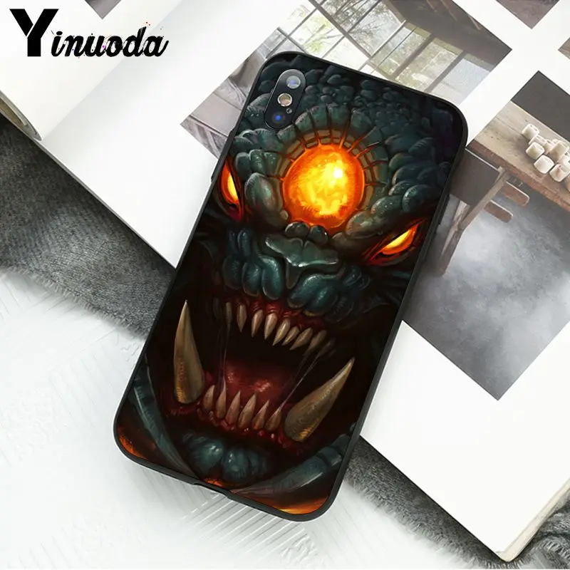 Мягкий ТПУ чехол для телефона Yinuoda Shadow Fiend Dota 2 аксессуары iPhone 5 5Sx 6 7plus 8 8Plus X XS MAX XR |