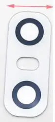 White With Glue Задний тыловой объектив камеры стекло для LG G6 H870 H871 H872 LS993 VS998 запасные части с клеем - Цвет: White With Glue