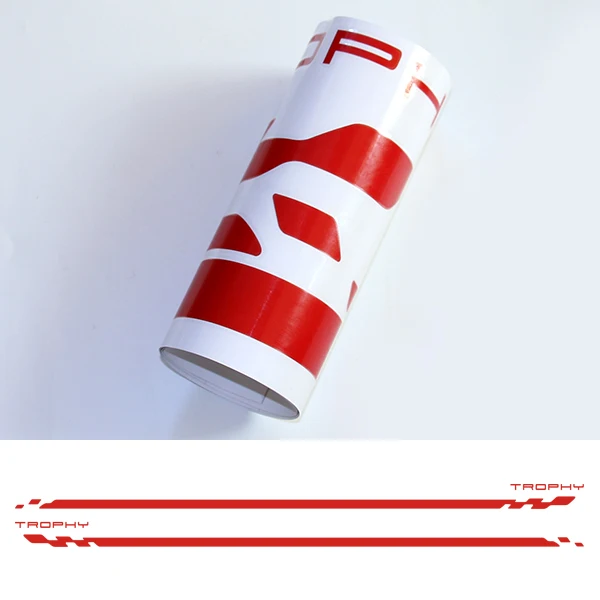 Gloss Red Автомобильный Стайлинг двери боковой полосой гоночный Спорт Графика Наклейка для Renault Megane 2 3 4 RS Grandtourer GT Трофей Аксессуары - Название цвета: Gloss Red