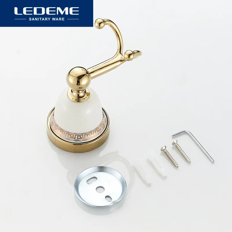 LEDEME халат Крючки Настенные крюк современные Ванная комната фиксированной