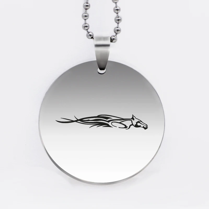 Ювелирные изделия Ufine кулон с бегущей лошадью армейская открытка круглый диск из