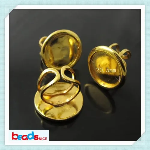 Beadsnice ID920 круглое регулируемое кольцо идеально подходит для кабошонов основание