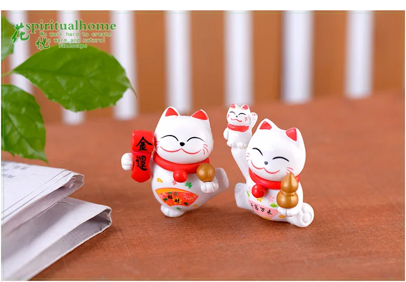 ПВХ Манеки Neko Lucky Cat украшение торта креативный подарок на день рождения автомобиль подвесной Декор