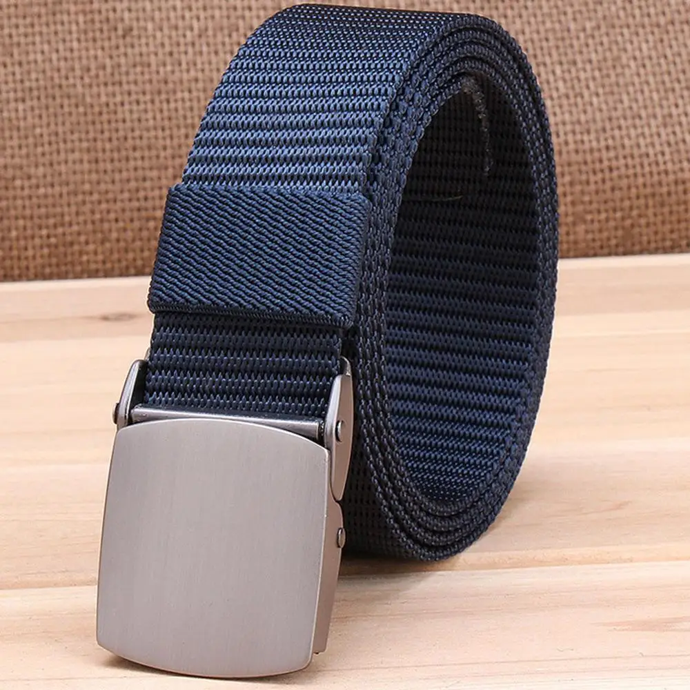Ремень тканевый унисекс с автоматической застежкой шириной 38 мм|belt for men|fashion belts