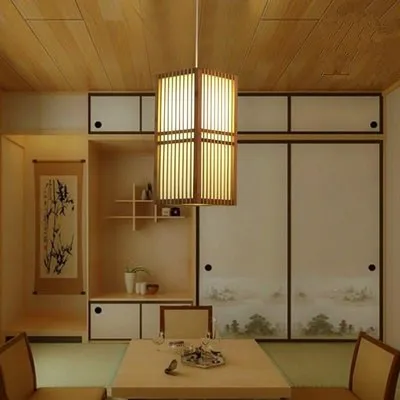 Goede Japan Stijl Bamboe Hanglamp Handgemaakte Houten Lantaarn Restaurant Bar Cafe Bistro Hotel Theehuis Slaapkamer Suspension Opknoping Licht