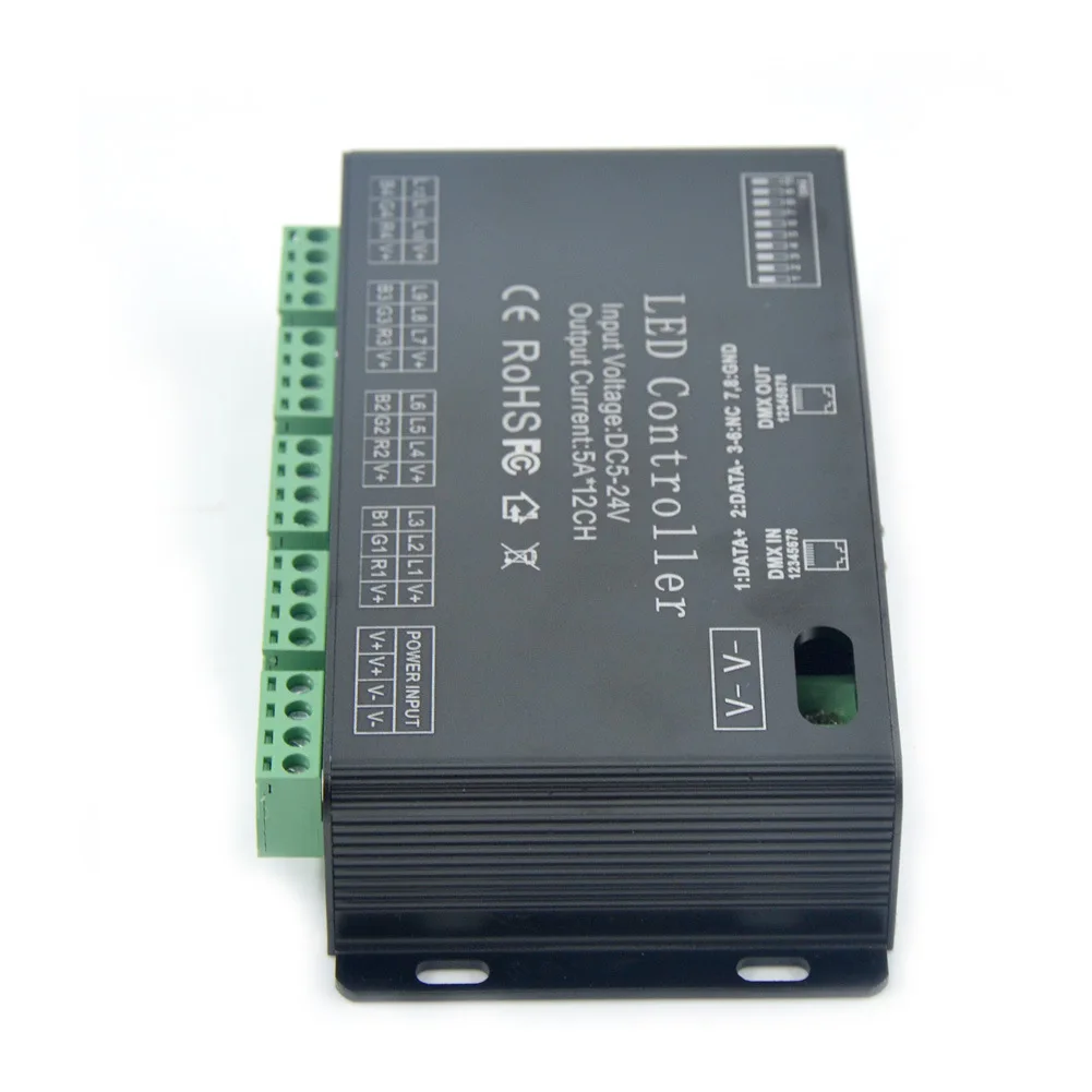 Декодер DMX512 постоянного напряжения 12 каналов RGB-управление светодисветодиодный