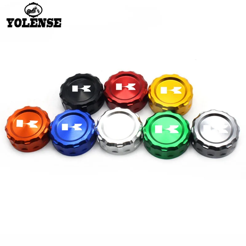 

For KAWASAKI Z650 Z 650 Z750 Z800 Z900 Z1000 SX Z1000SX ZX-6R ZX-10R ZX6R ZX10R Motorcycle CNC Rear Brake Reservoir Cover Caps
