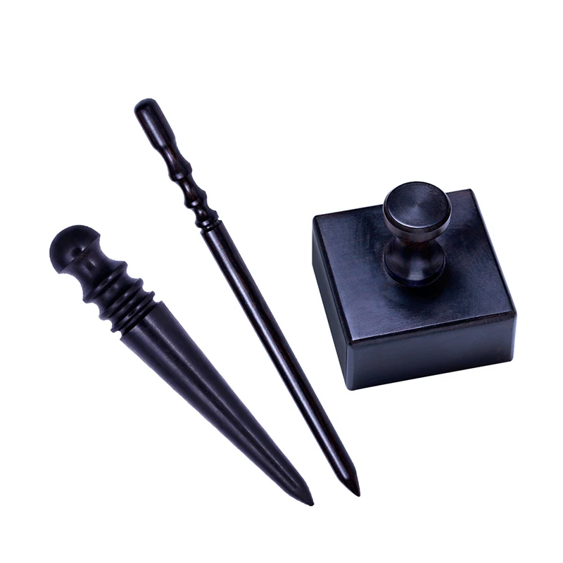 3Pcs Set LMDZ 1 шт. полировальные инструменты для шлифовки кожаных краев с черным Деревянным Краем инструменты для рукоделия кожи полированные шлифовальные инструменты 3 типа на выбор - Цвет: 3Pcs Set