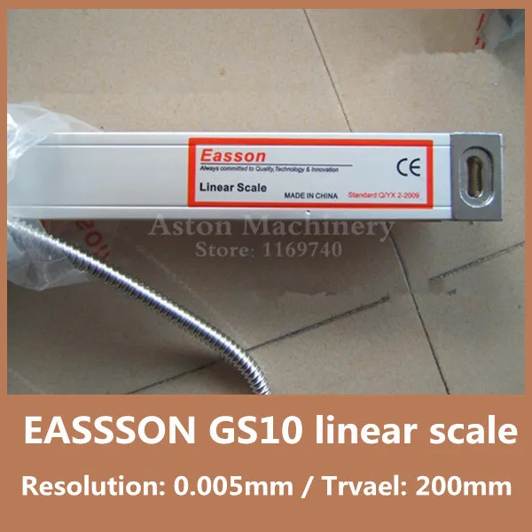 

Free shipping High Precision EASSON GS10 linear scale 5u linear glass scale TTL 5V 200mm linear optical scale for CNC lathe