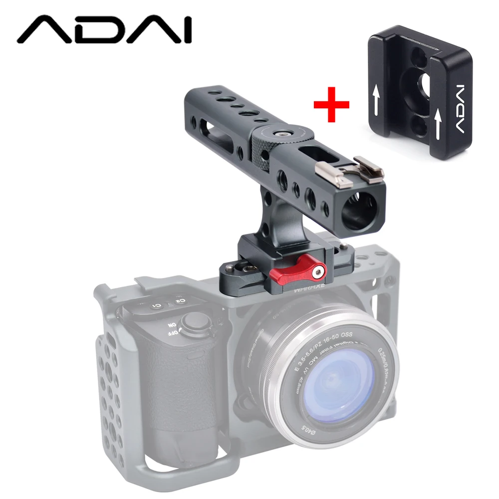 WARAXE камера NATO верхняя ручка с 15 мм стержень зажим стойки для обуви QR DSLR камеры