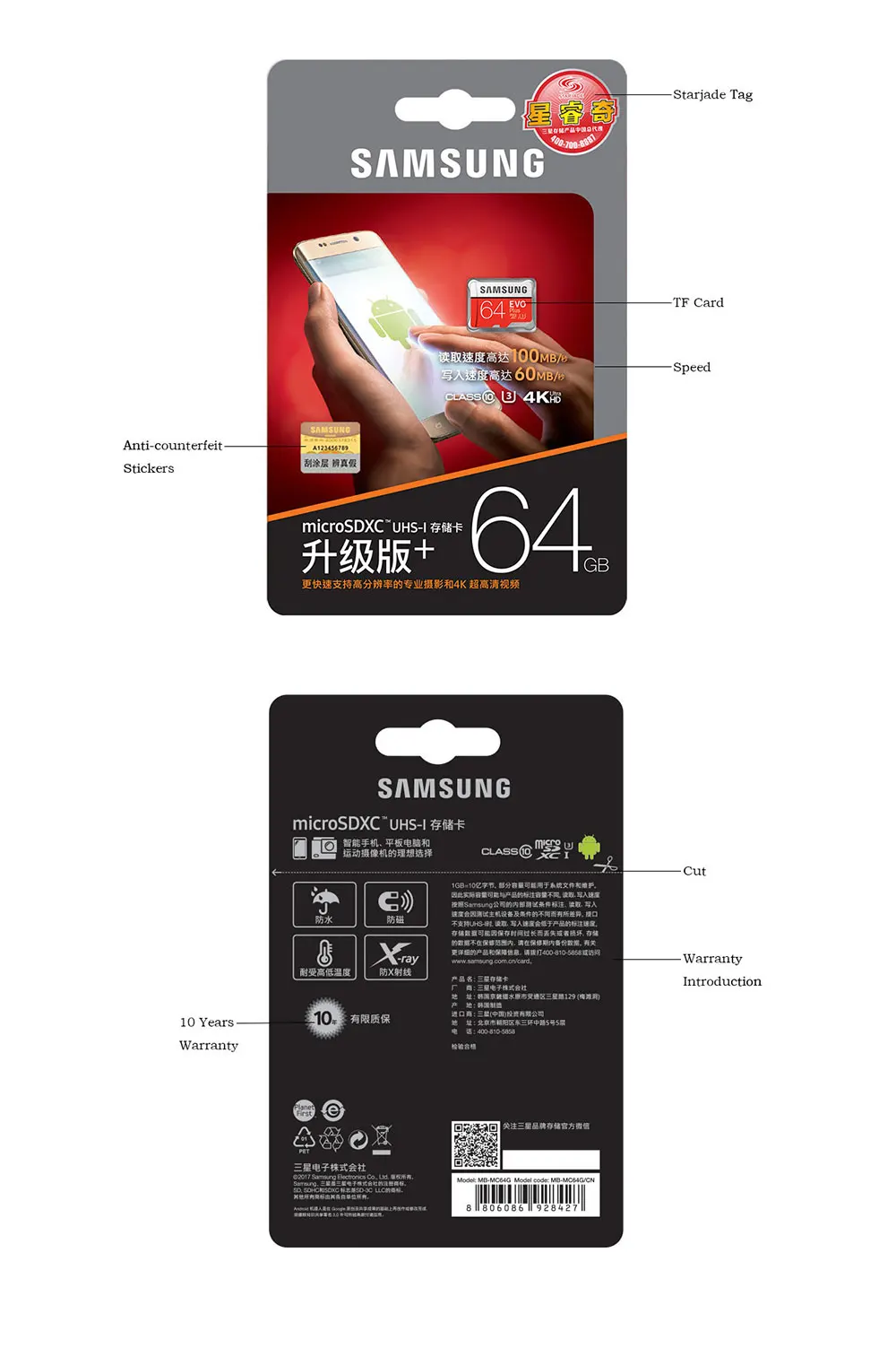 SAMSUNG micro sd карта памяти micro sd карты 32 Гб 64 Гб 128 ГБ 256 ГБ EVO+ carte sd TF Транс Флэш карта Mikro для go pro