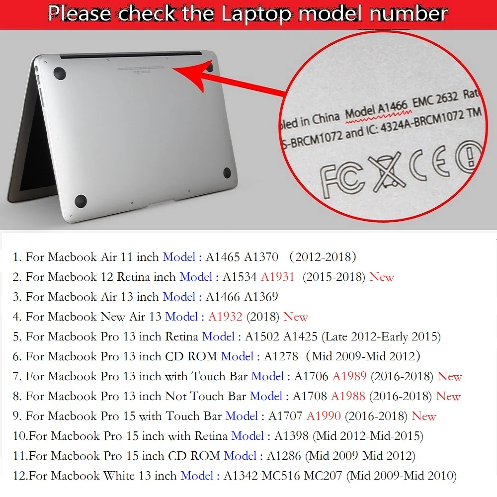 Пластиковый жесткий чехол для 2018 Новый ноутбука Alppe Macbook Pro13 с сенсорной панелью